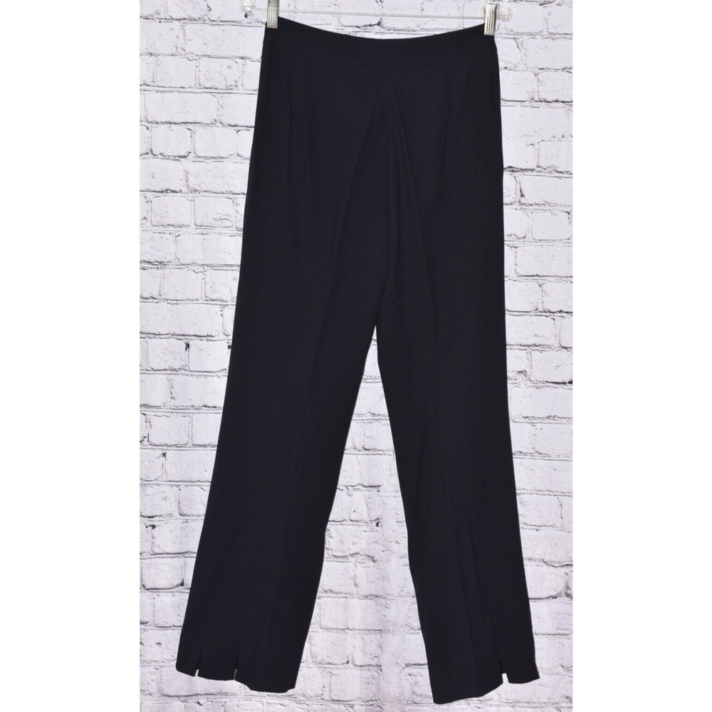 ESCADA Black Label Evening Stretch Black Wool Dress Pants - Picture 3 of 8